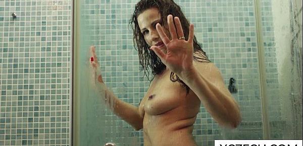  Erotic MILF mom showing body in the shower